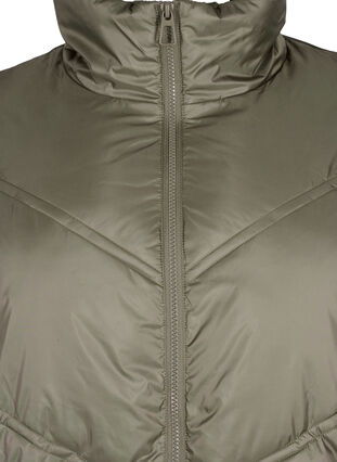 Krótka pikowana kurtka zimowa z kieszeniami, Bungee Cord , Packshot image number 2