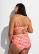 G&oacute;ra od bikini z fiszbinami i wzorem, Pomarańczowy, Model image number 2