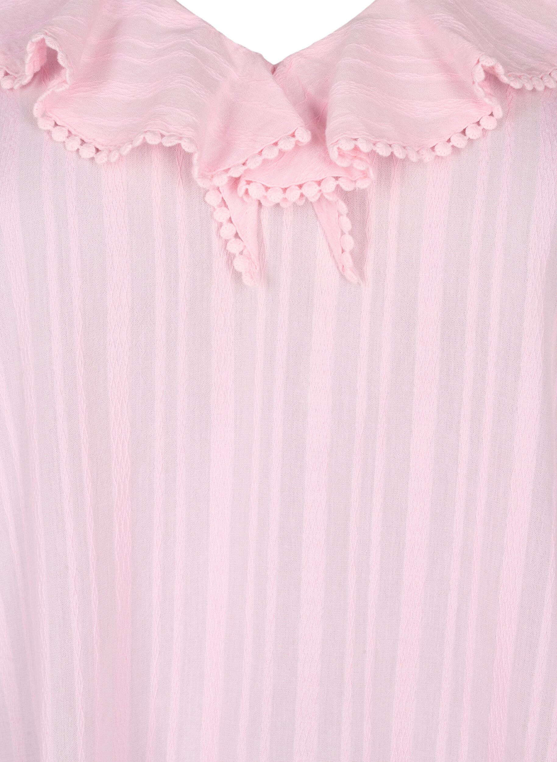 Zizzi Bluzka z rekawem 3/4 i koronka, Almond Blossom, Packshot image number 2