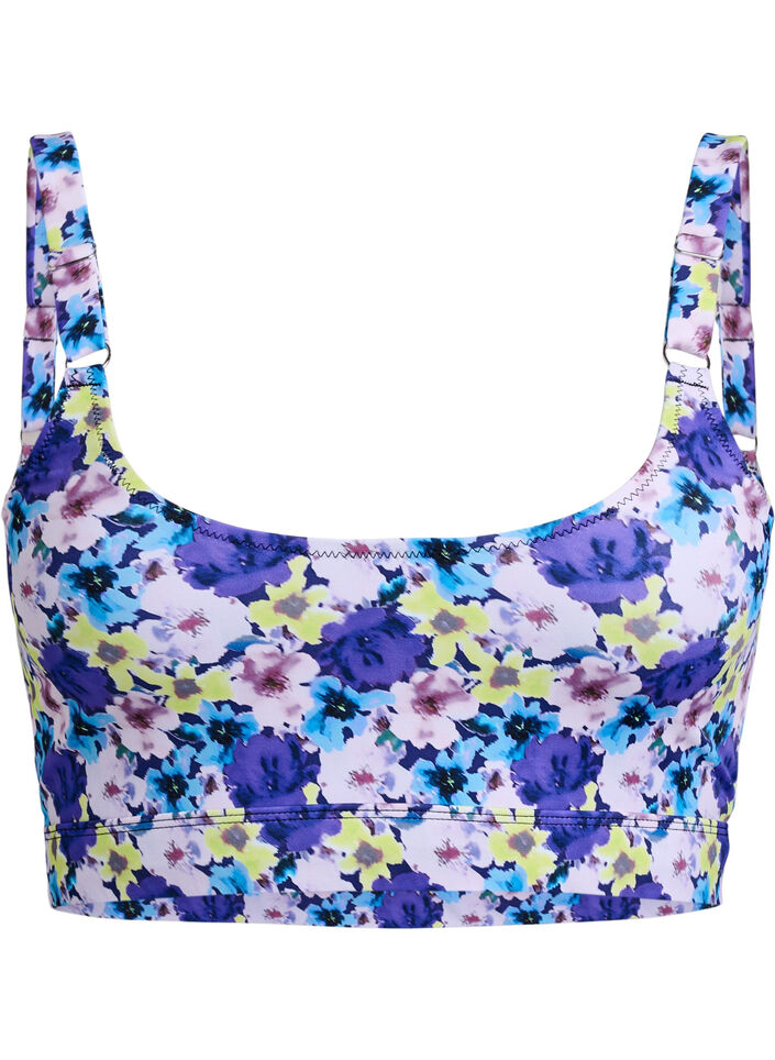 Góra od bikini z regulowanymi ramiaczkami, Fioletowy, Packshot image number 0