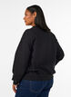 Bluza z napisem boucl&eacute;, Czarne, Model image number 2
