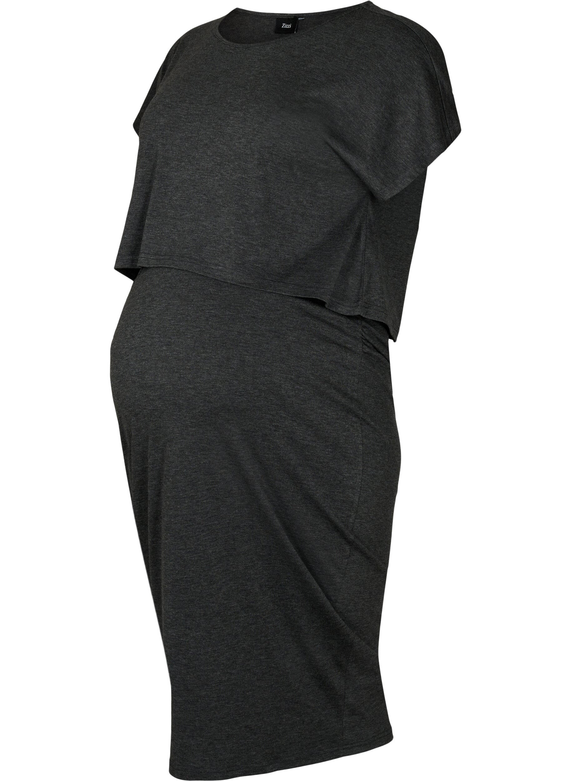 Zizzi Melanzowy zestaw ciazowy, Black Melange, Packshot image number 0