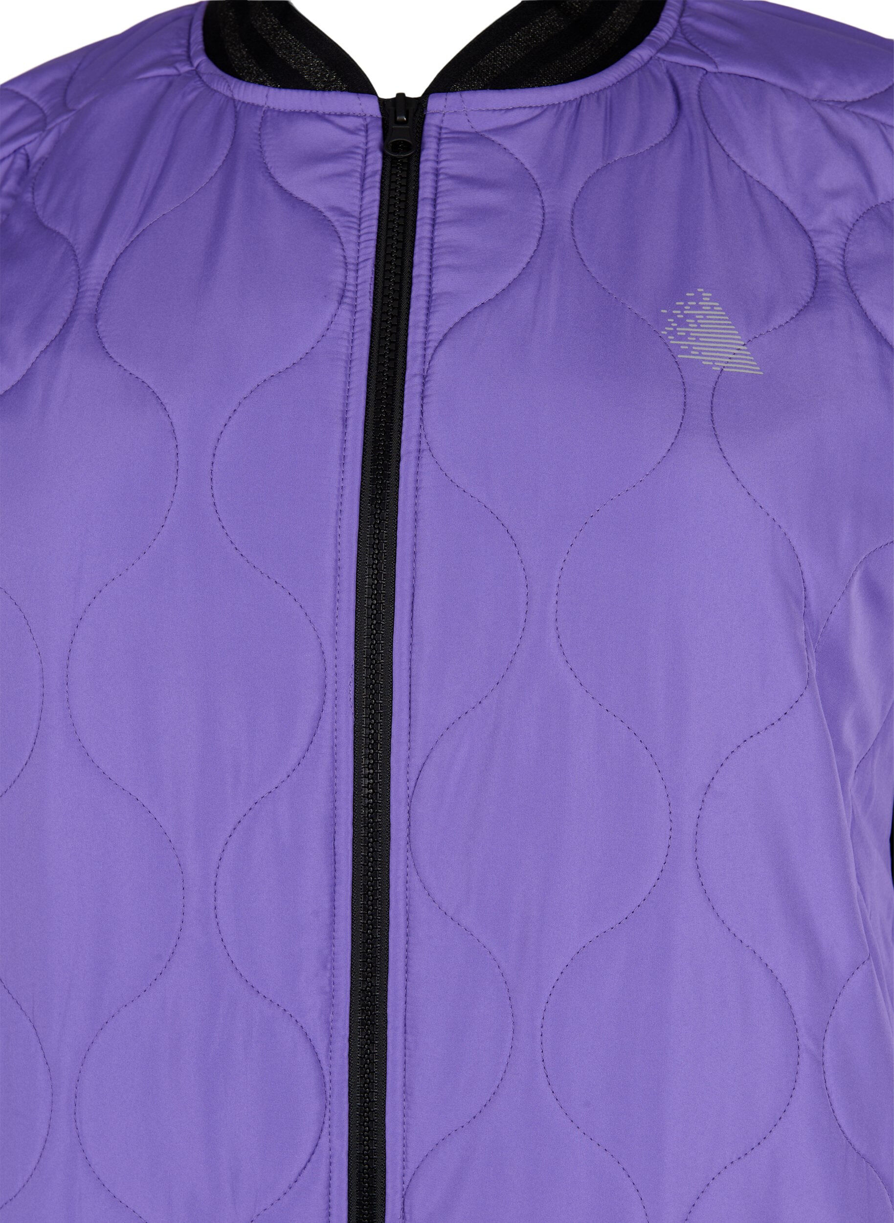 Zizzi Bomberka z kieszeniami i brokatem, Passion Flower, Packshot image number 2