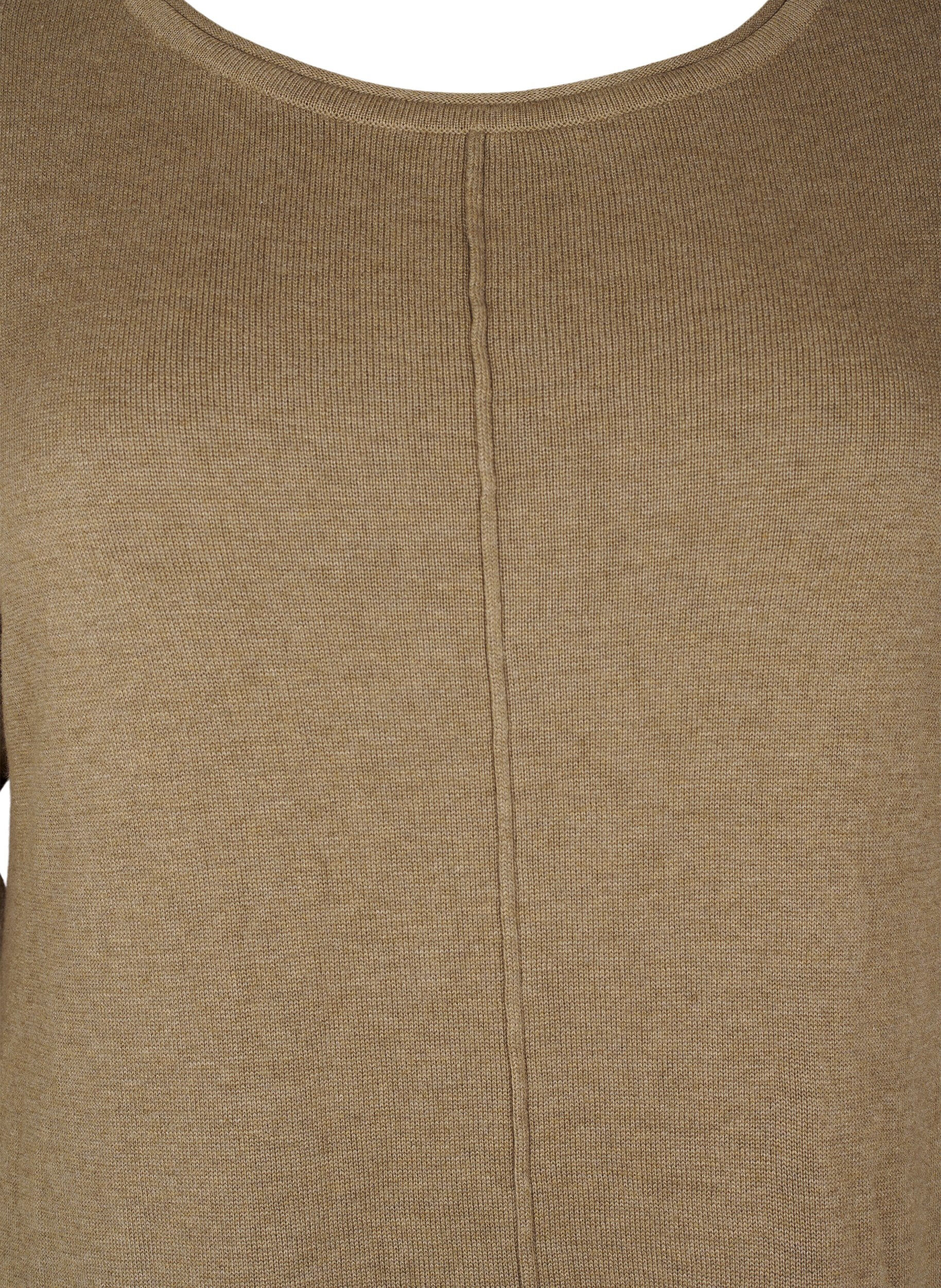 Zizzi Dzianinowa sukienka z mieszanki bawelny i wiskozy, Zielony, Packshot image number 2