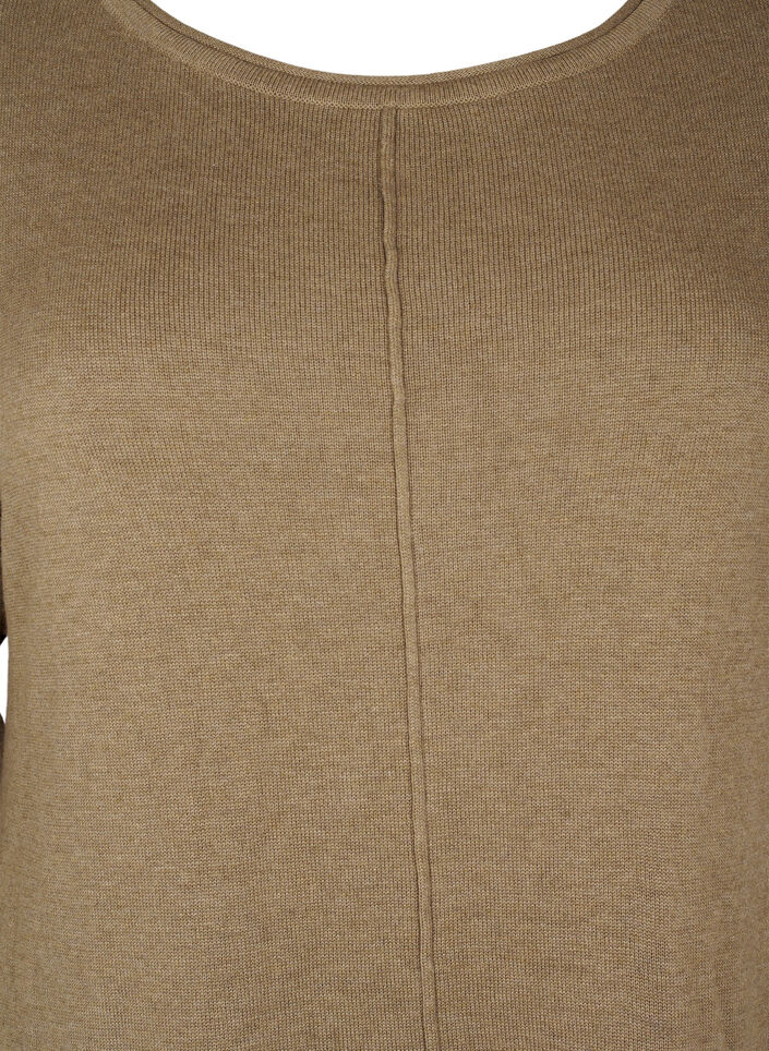 Dzianinowa sukienka z mieszanki bawelny i wiskozy, Zielony, Packshot image number 2