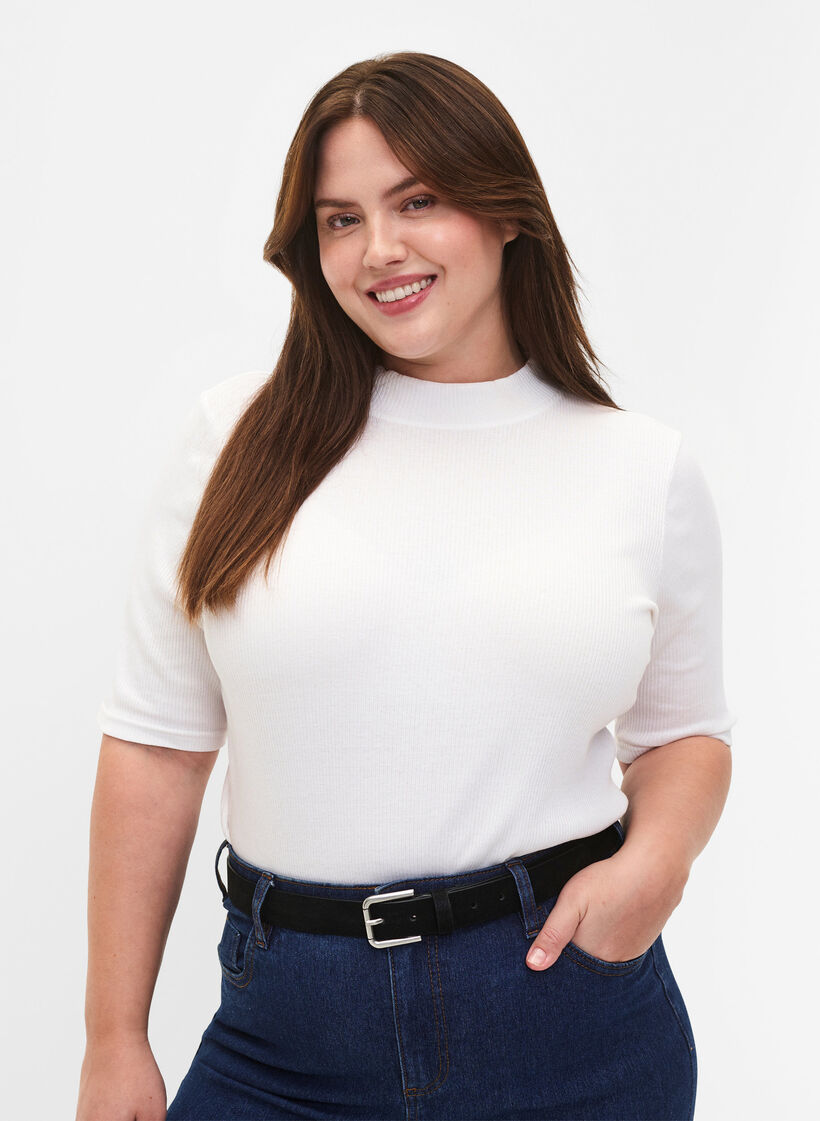 Skórzany pasek, Czarne, Model image number 0