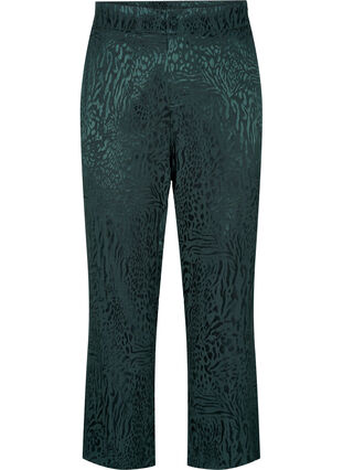 Luzne spodnie z wiskozy z nadrukiem ton w ton, Ponderosa Pine, Packshot image number 0