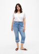 Amy knickers z wysokim stanem i haftem, Light blue denim, Model image number 4