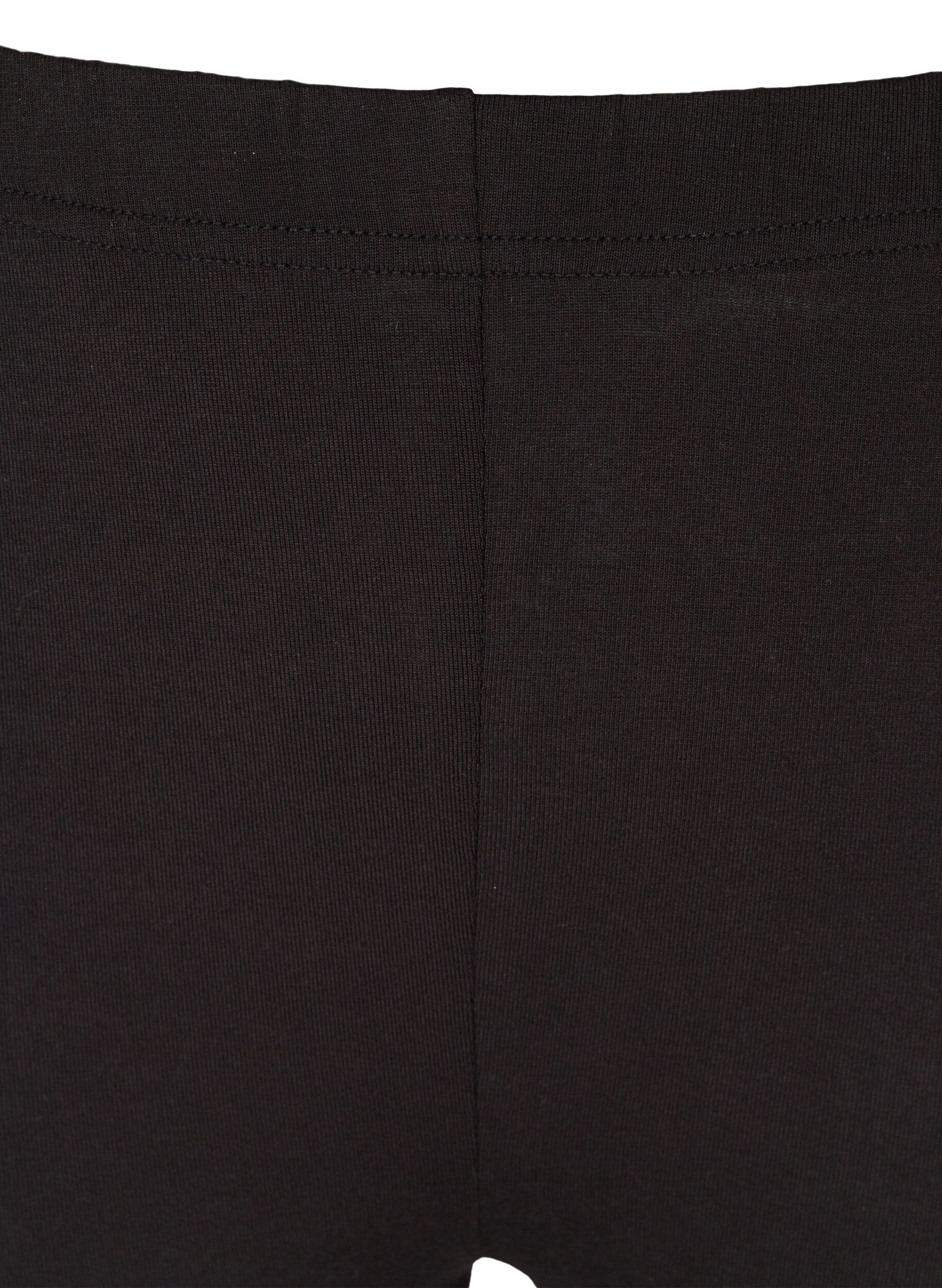Zizzi 3/4-length legginsy z guzikami, Black, Packshot image number 2