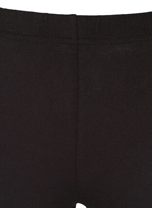 3/4-length legginsy z guzikami, Black, Packshot image number 2