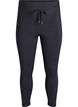 Rajstopy treningowe 7/8 z wysokim stanem i kieszenia, Czarne, Packshot image number 0
