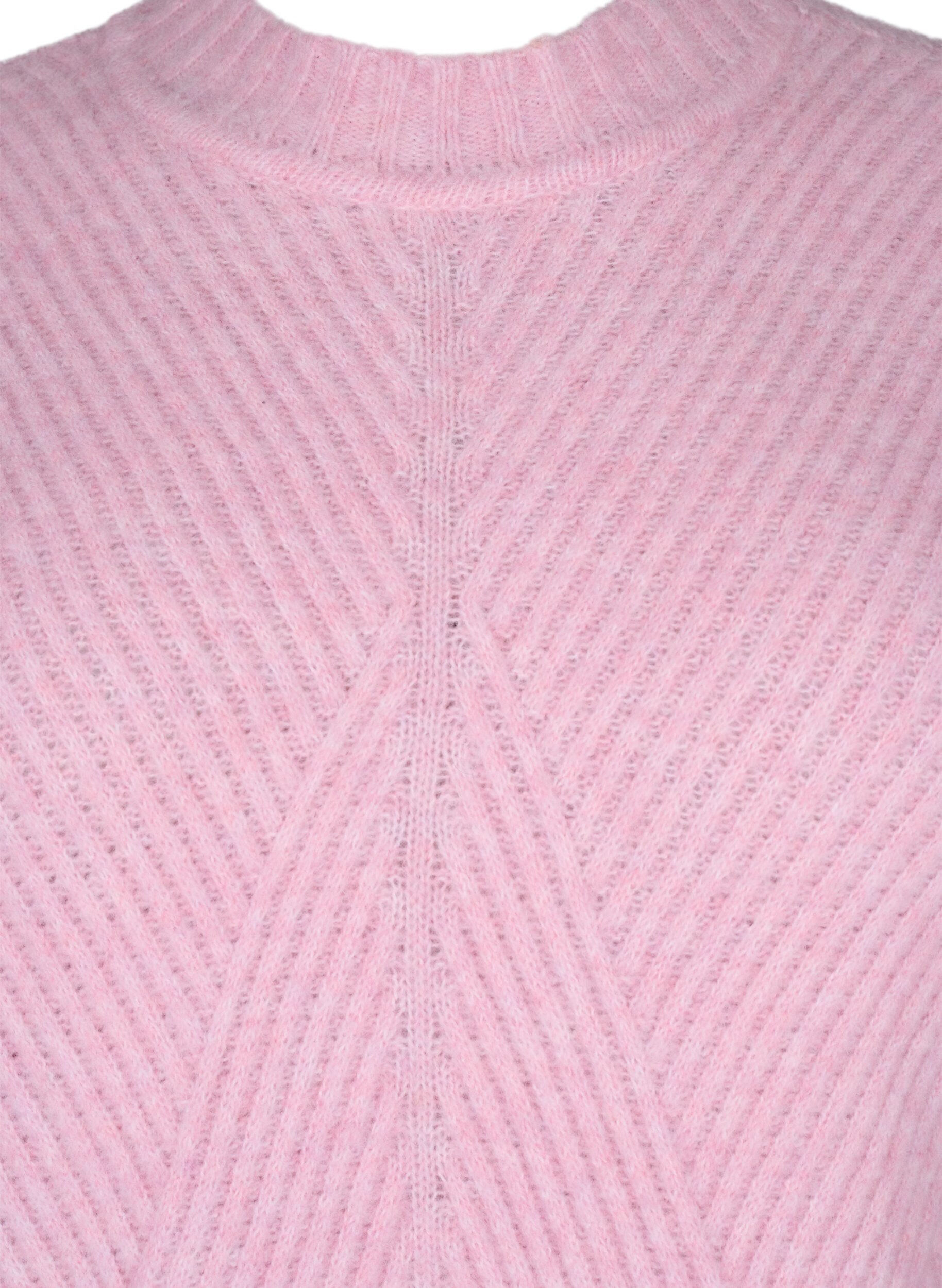 Zizzi Sweter w paski z dlugimi rekawami, Corsage Mel., Packshot image number 2