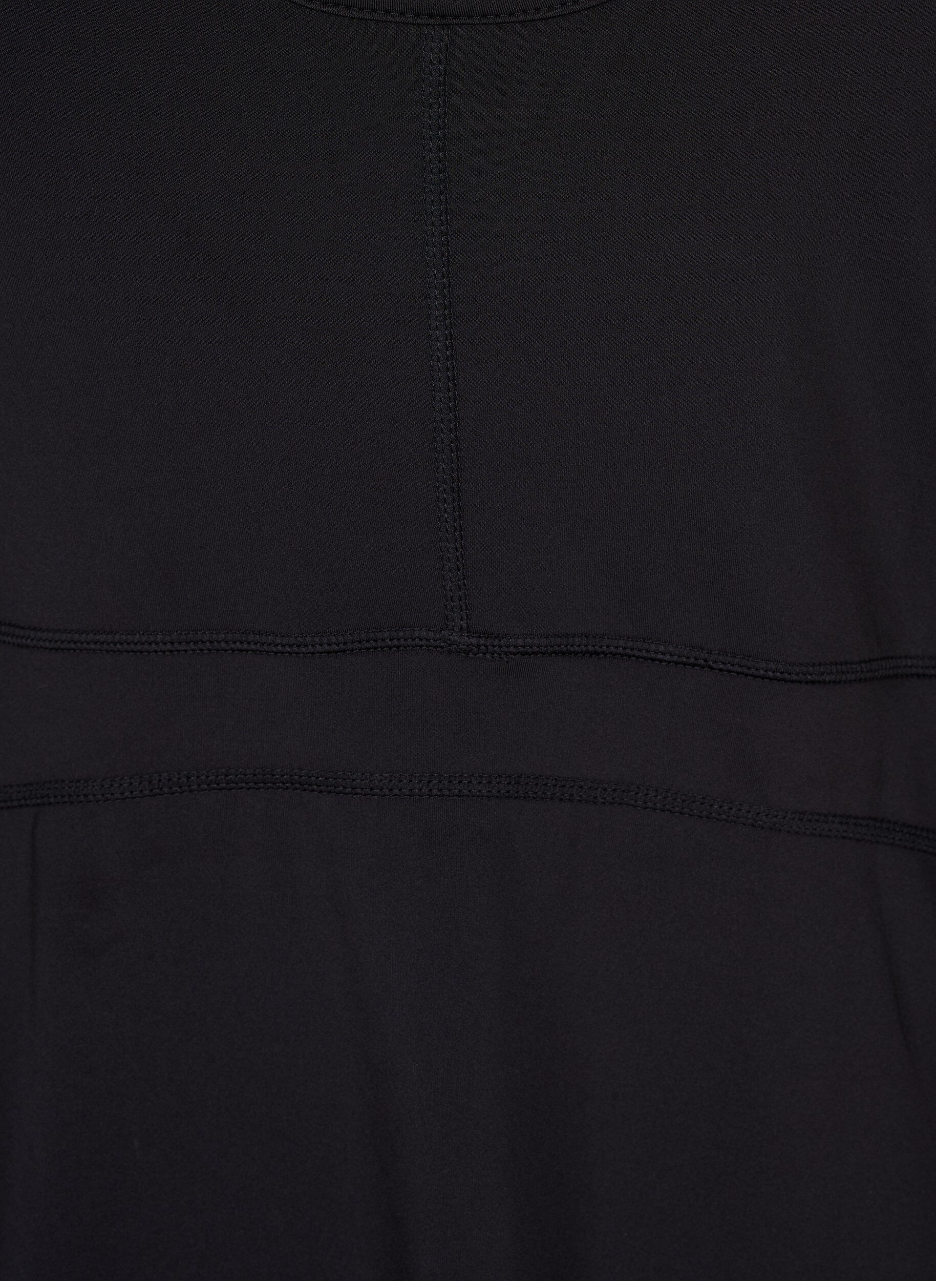 Zizzi Sukienka do gry w padel z wewnetrznymi szortami, Black, Packshot image number 3