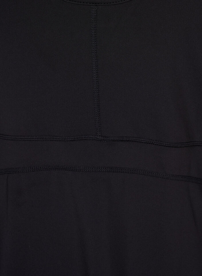 Sukienka do gry w padel z wewnetrznymi szortami, Black, Packshot image number 3