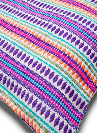 Poszewka na poduszke z kolorowym wzorem, Purple Comb, Packshot image number 1
