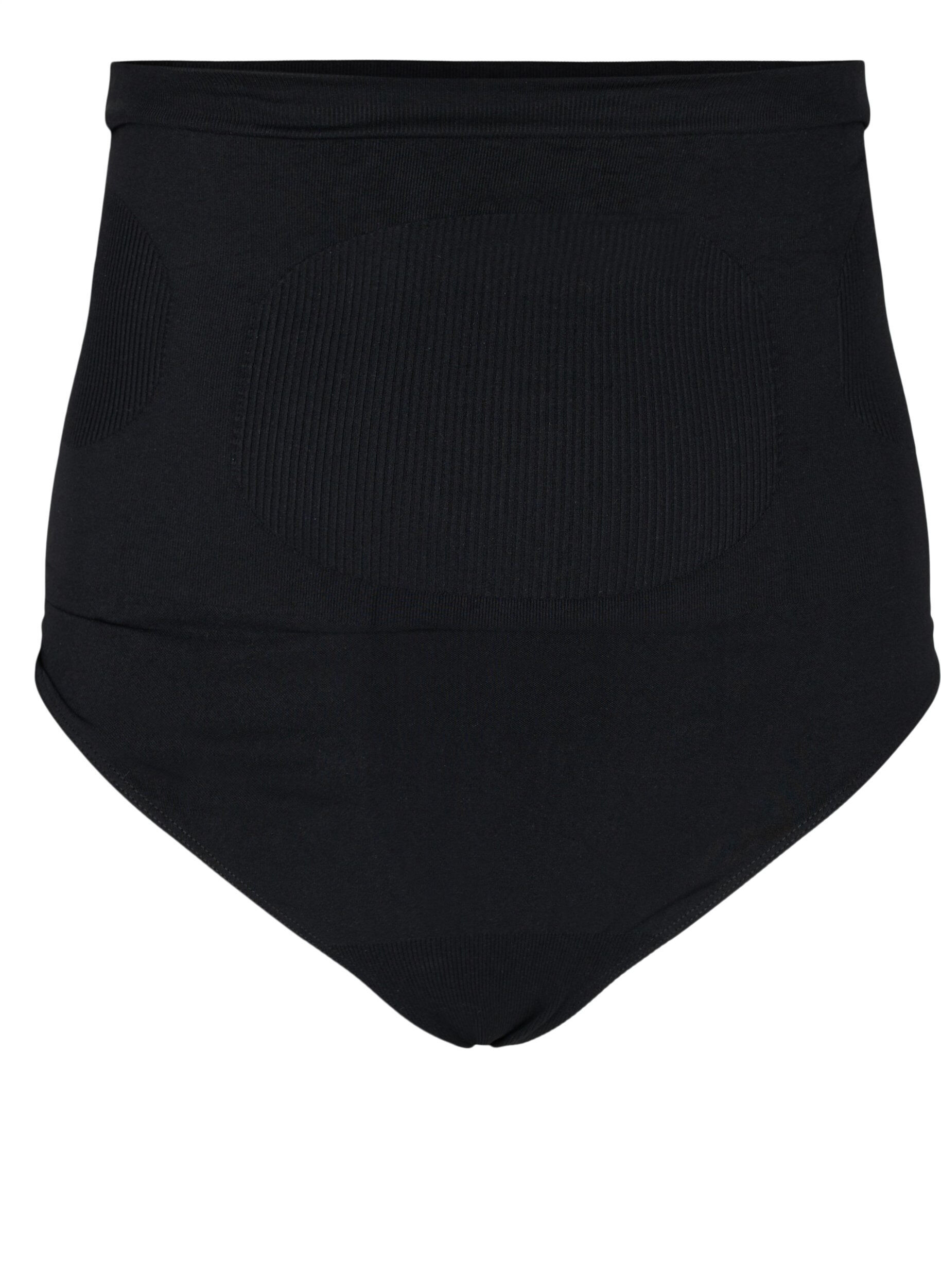 Zizzi High-waisted shapewear g-string, Black, Packshot image number 0