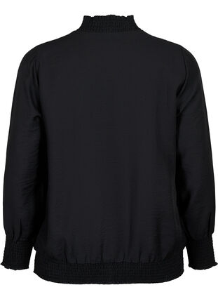 Bluzka z wiskozy, Black, Packshot image number 1