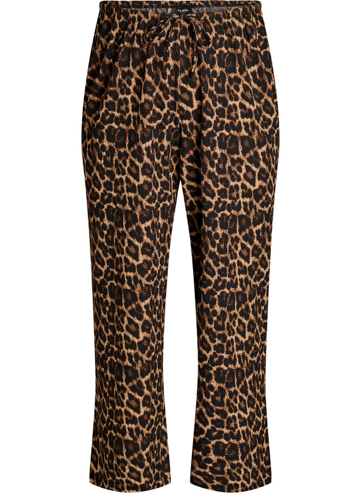 Spodnie o szerokich nogawkach ze szlachetnej, lekkiej tkaniny, Czarne, Packshot image number 0