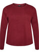 Basicowy T-shirt z dlugim rekawem i okraglym dekoltem, Czerwony, Packshot image number 0