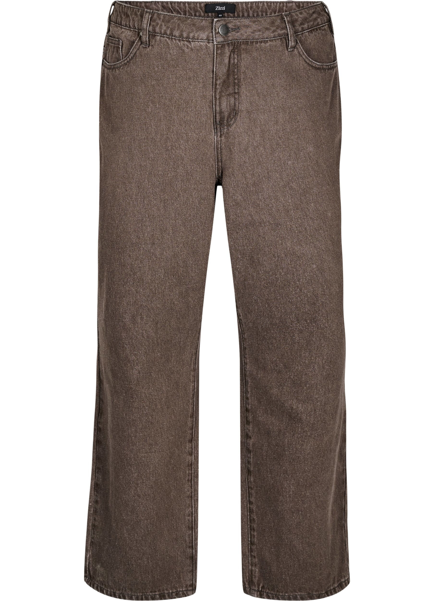  Jeansy o prostych nogawkach w kolorowym denimie