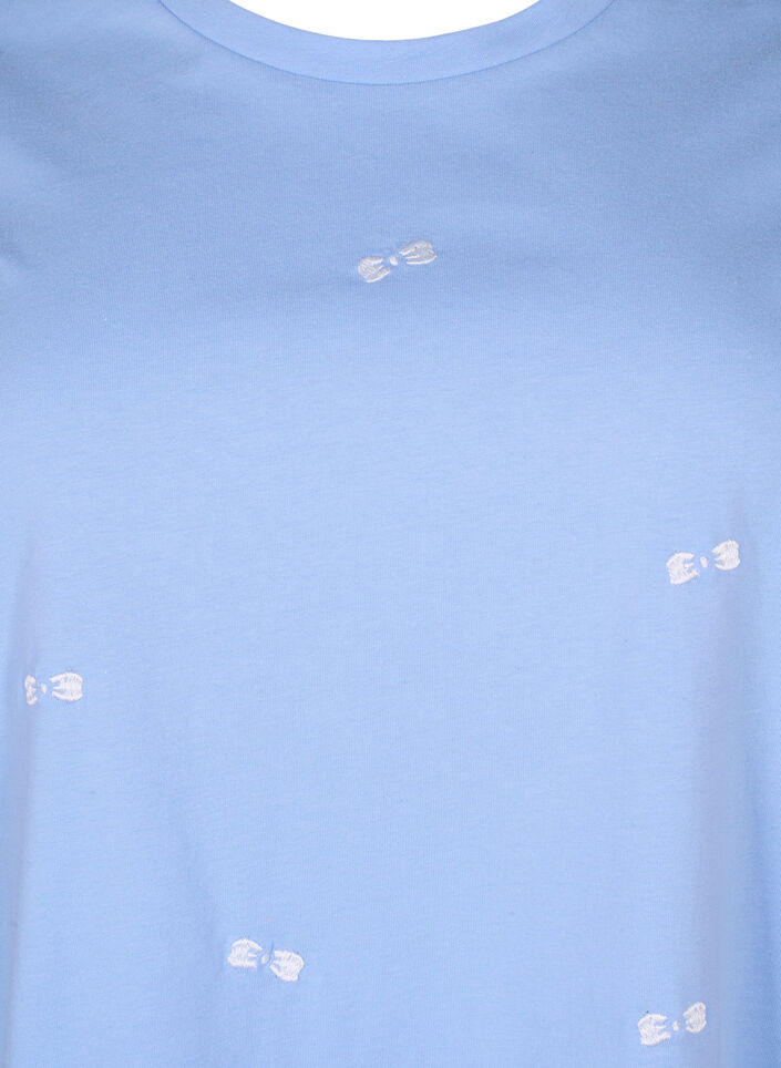 Koszulka z organicznej bawelny z kokardkami, Serenity W. Bow Emb., Packshot image number 2