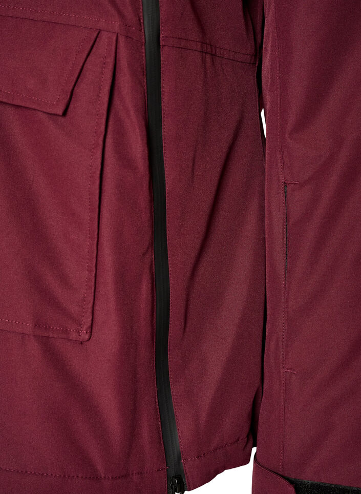 Funkcjonalna kurtka typu anorak z kapturem, Czerwony, Packshot image number 3