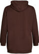 Bluza z kapturem z nadrukiem z tkaniny frotte, Brązowy, Packshot image number 1