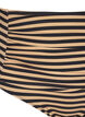 Pasiaste doly bikini z wysokim stanem, Brązowy, Packshot image number 2
