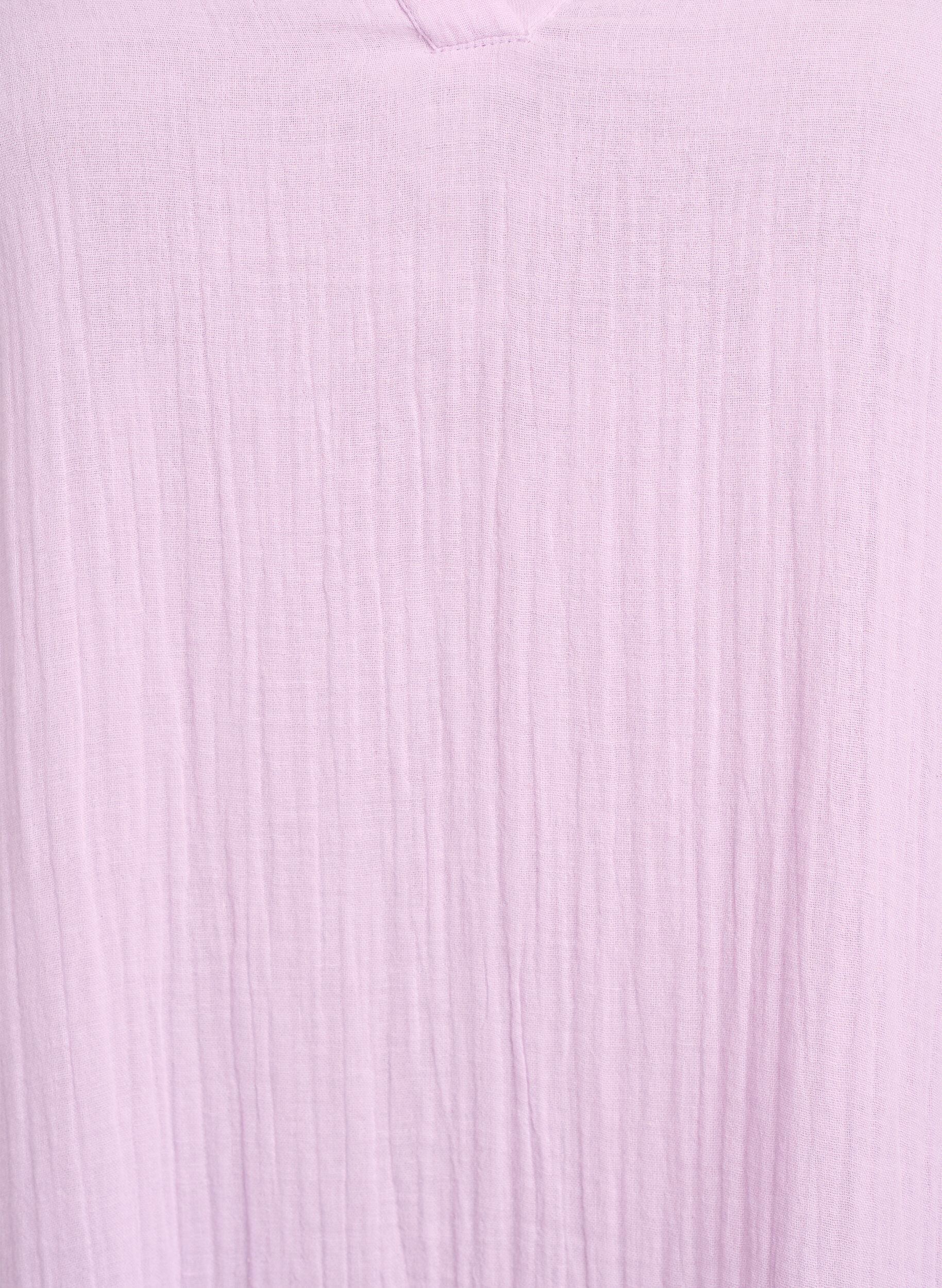 ZizziKr&oacute;tka sukienka o linii A z bawelnianego muslinu, Fioletowy, Packshot image number 2