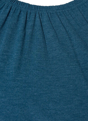 Melanzowa bluzka z rekawem 3/4, Legion Blue Mel., Packshot image number 2