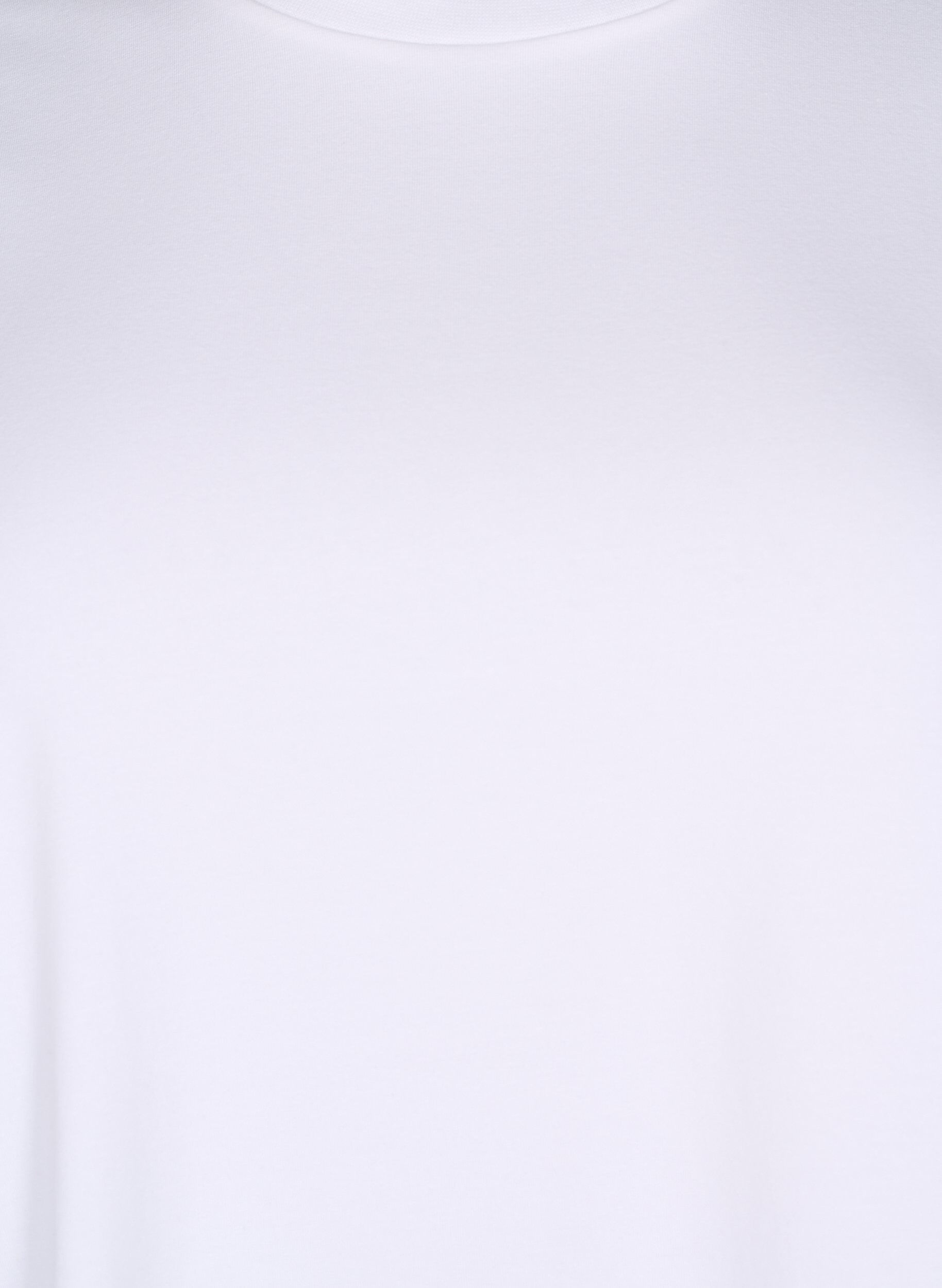 Zizzi Koszulka z bawelny organicznej z okraglym dekoltem, Bright White, Packshot image number 2