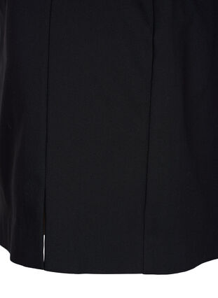 Krótka spódnica z rozcieciem, Black, Packshot image number 3