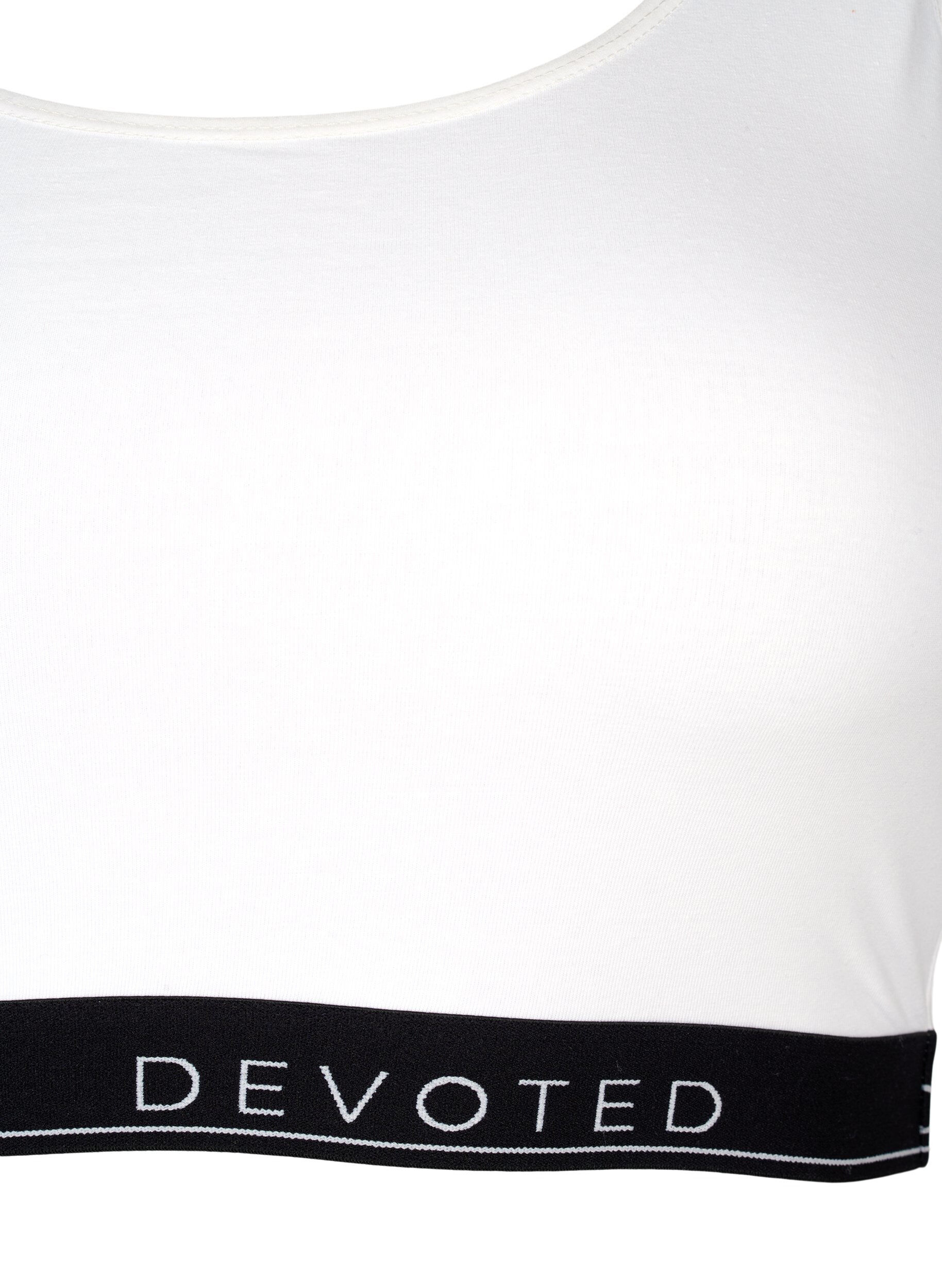 Zizzi Bawelniany biustonosz z regulowanymi ramiaczkami, Biały, Packshot image number 2