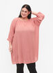 Tunika z wiskozy z rekawami 3/4, Różowy, Model image number 0
