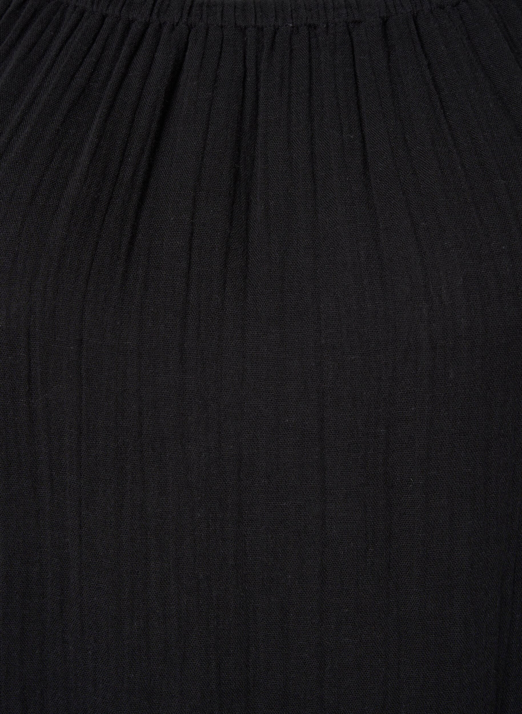 Zizzi Bawelniana sukienka z haftem angielskim, Black, Packshot image number 2