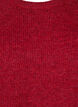 Prazkowany sweter z rekawami 3/4, Czerwony, Packshot image number 2