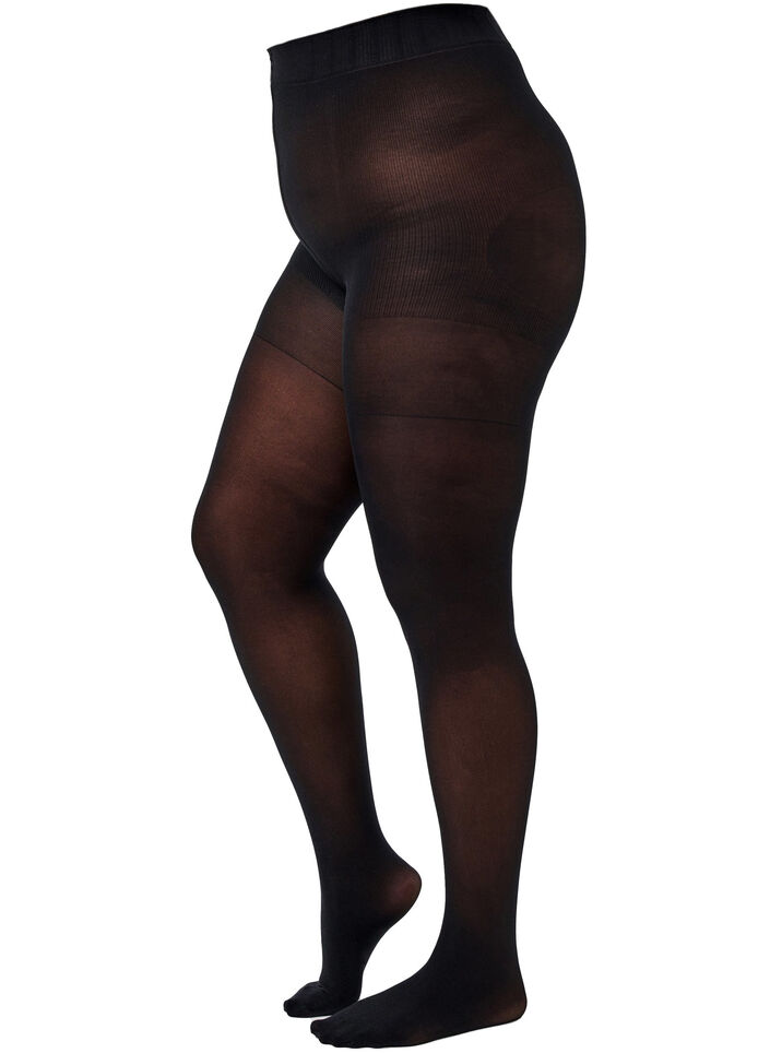 Modelujace sylwetke rajstopy 60 den z&nbsp;efektem push&nbsp;up, Czarne, Packshot image number 0