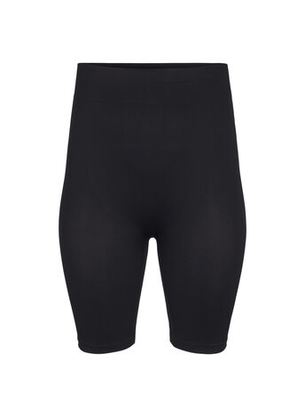 Bezszwowe szorty rowerowe, Czarne, Model