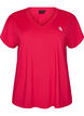Luzna koszulka treningowa z dekoltem w szpic, R&oacute;żowy, Packshot image number 0