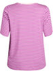 Koszulka z TENCEL&trade; Lyocell i paskami, Fioletowy, Packshot image number 1