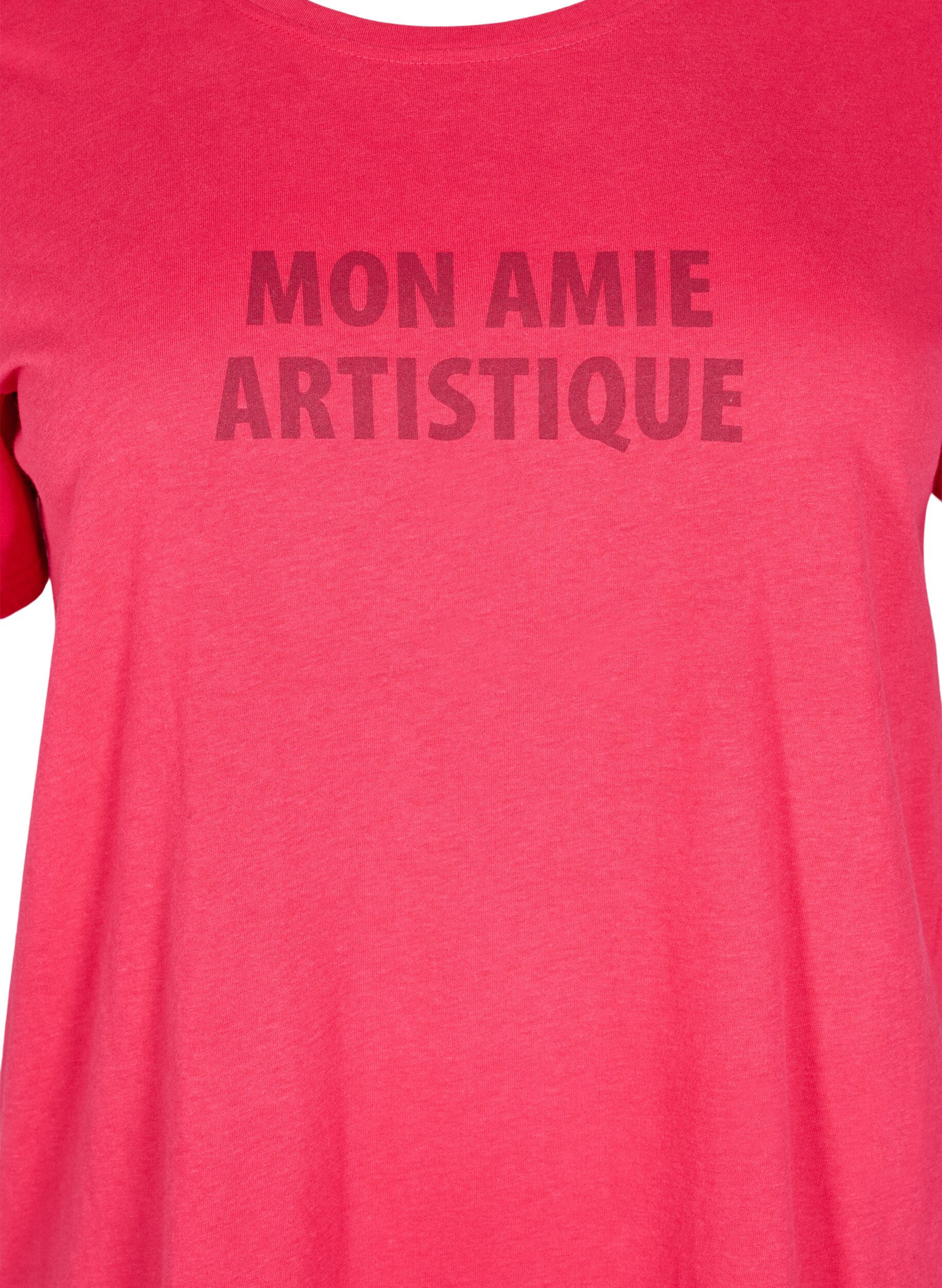 Zizzi FLASH - T-shirt z nadrukiem, R&oacute;żowy, Packshot image number 2