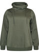 Bluza z wysokim kolnierzem i kieszeniami, Zielony, Packshot image number 0
