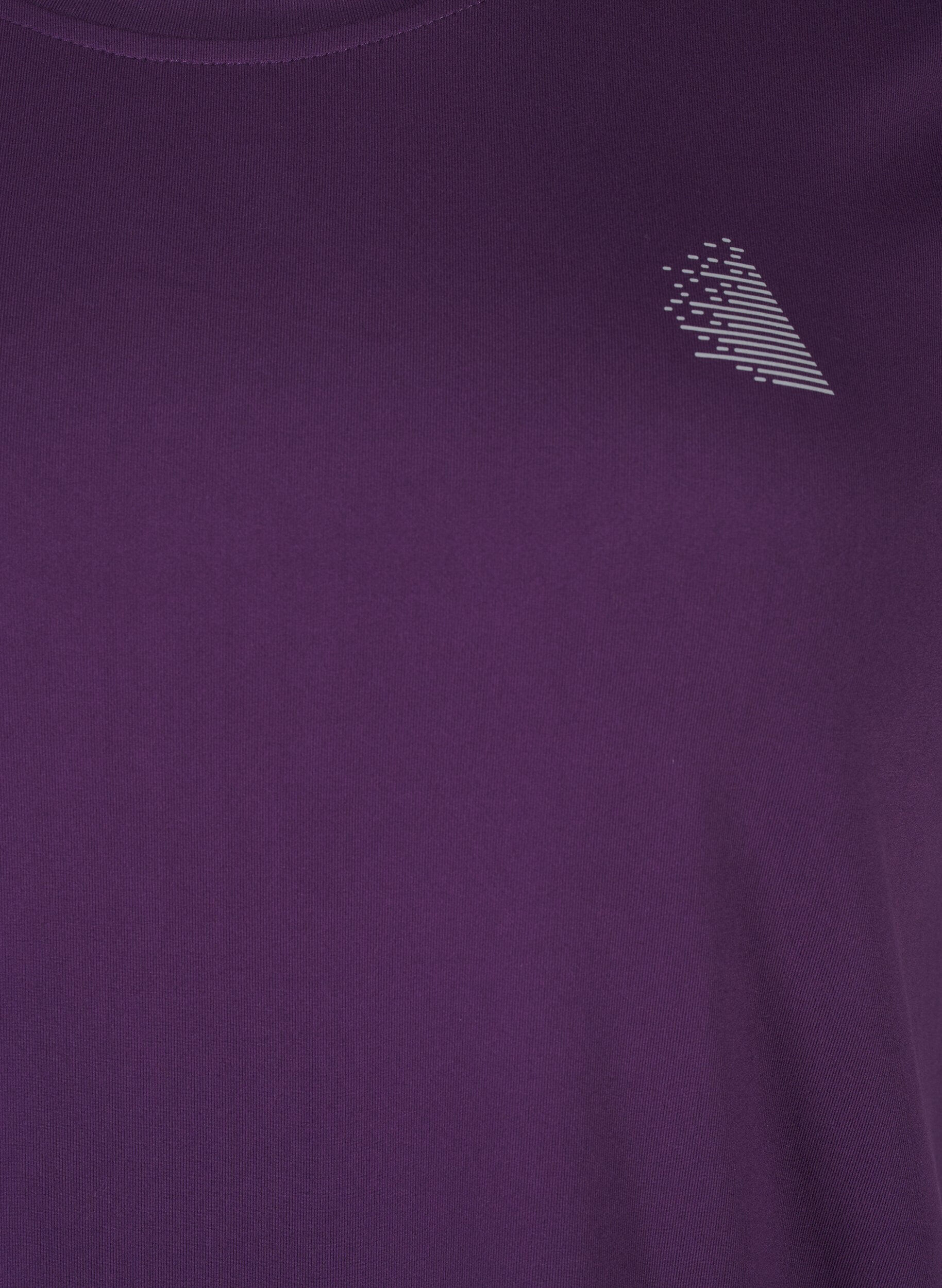 Zizzi T-shirt treningowy o&nbsp;dopasowanym kroju z&nbsp;okraglym dekoltem, Purple Pennant, Packshot image number 2