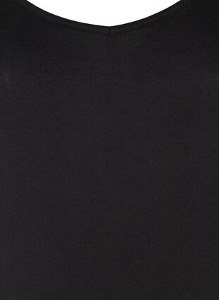 Jednokolorowa halka z wiskozy, Black, Packshot image number 2