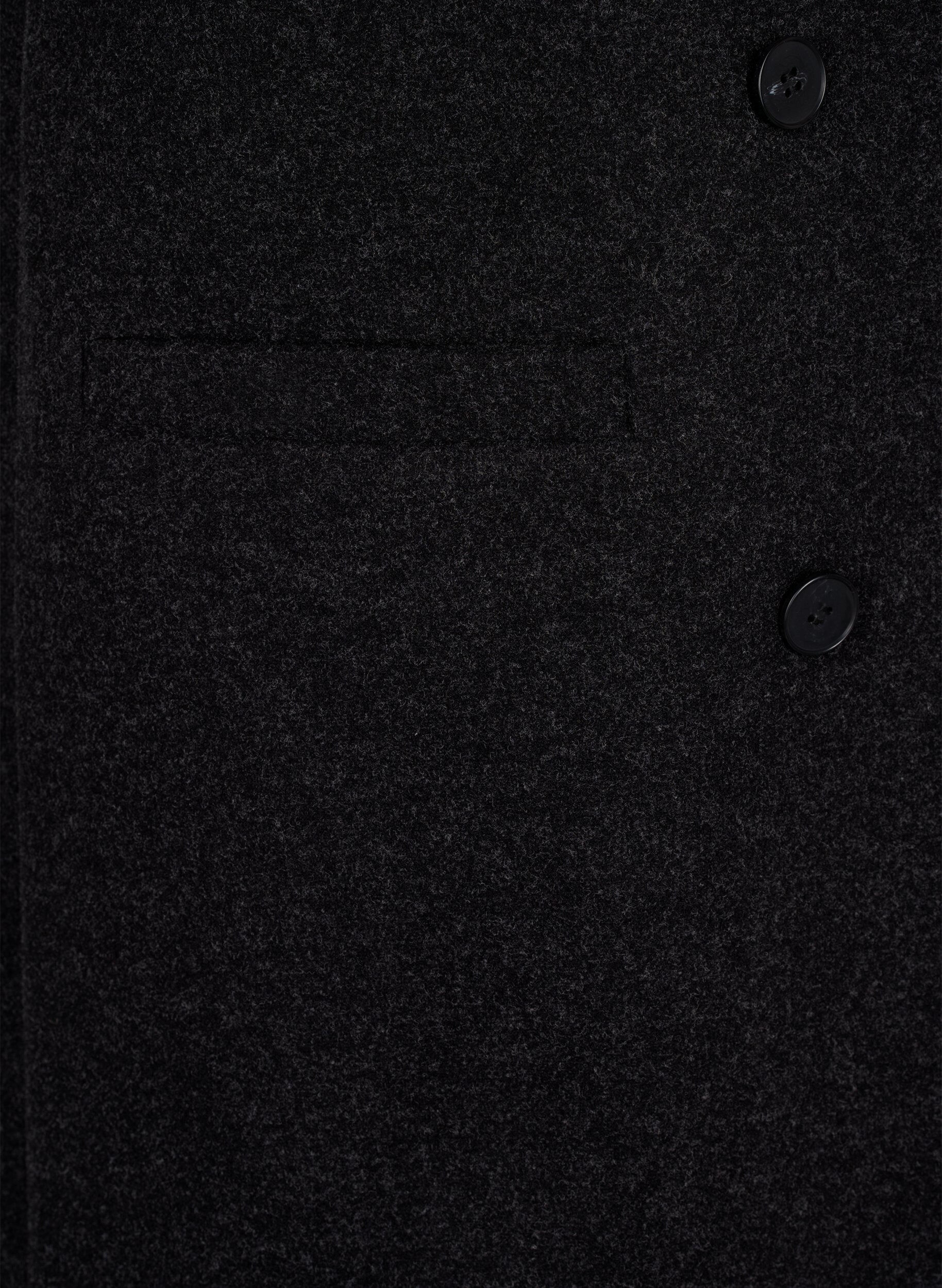 Zizzi Dluga kamizelka o wygladzie welny, Dark Grey Melange, Packshot image number 3