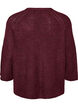 Prazkowany sweter z rekawami 3/4, Czerwony, Packshot image number 1