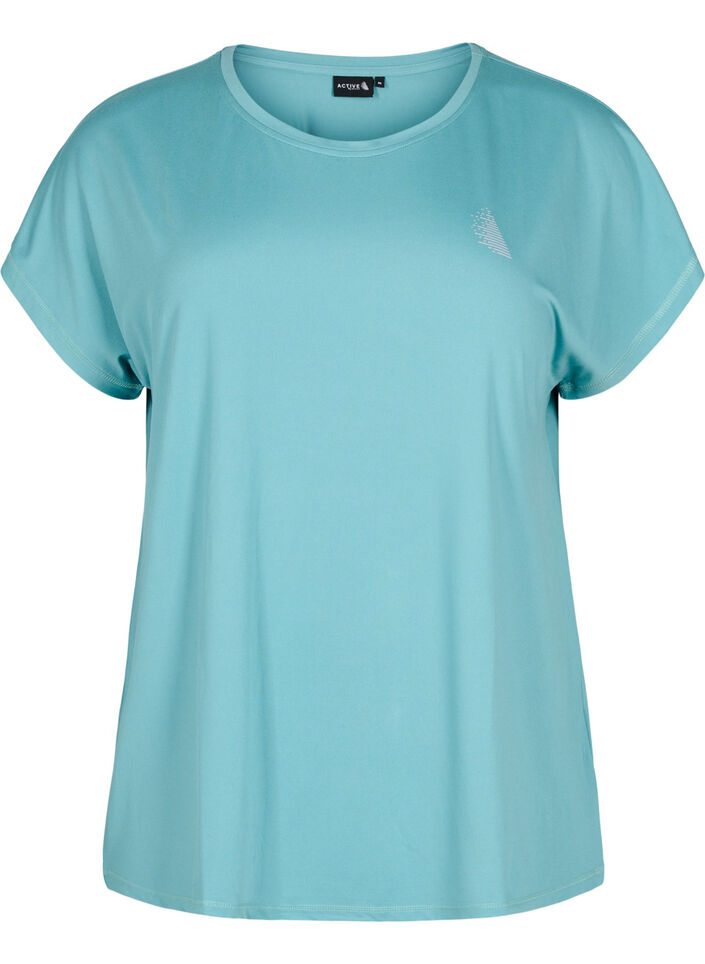 Jednokolorowa koszulka treningowa, Zielony, Packshot image number 0