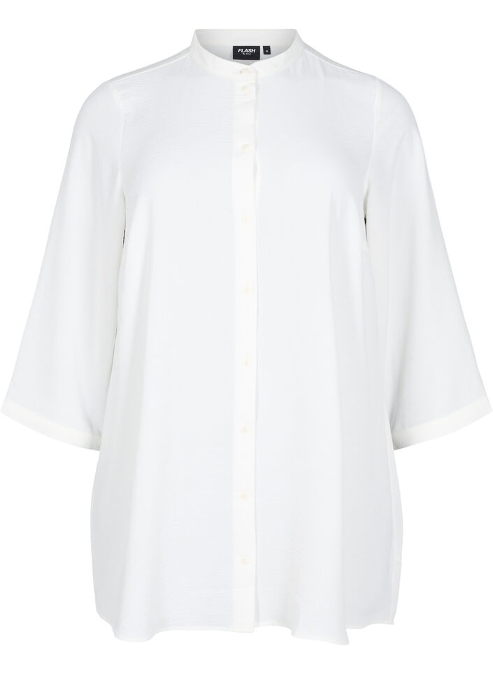 Tunika z rekawem 3/4, Biały, Packshot image number 0