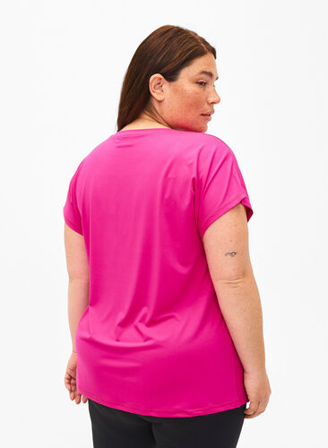 Koszulka treningowa z krótkim rekawem, Neon Pink Glo, Model image number 1