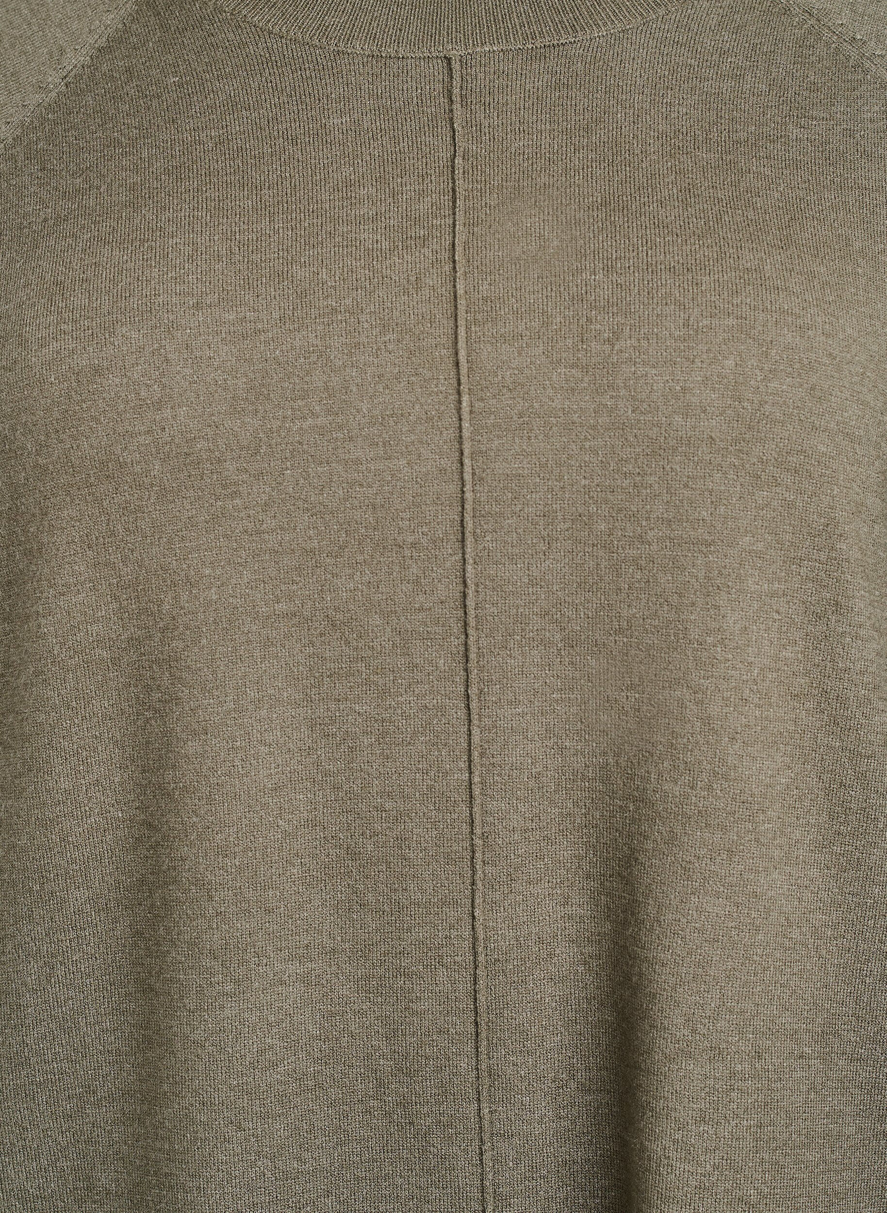 Zizzi Dzianinowa bluzka ze srodkowym szwem i raglanowymi rekawami, Zielony, Packshot image number 2